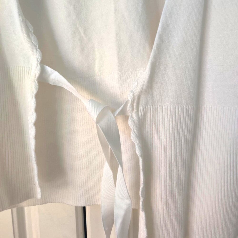 Worthington White Cardigan, Size Large, NWT - Picture 2 of 2